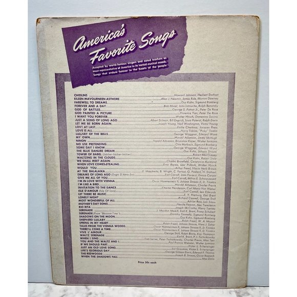 Deep Purple Vintage Piano Sheet Music 1939 Mitchell Parish Peter De Rose - Picture 4 of 6